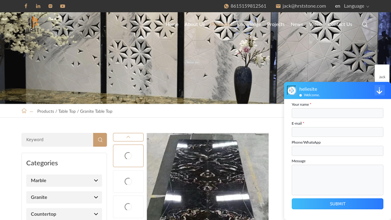 Cosmic Black Granite Table Top Suppliers