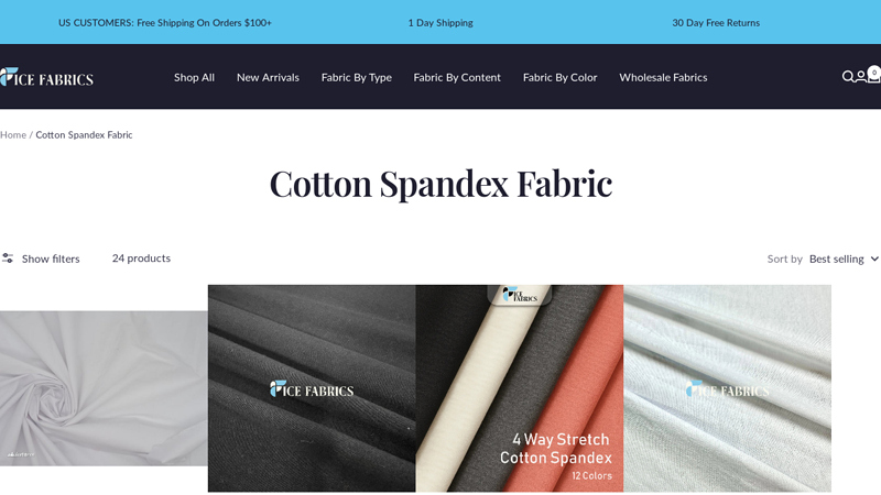 Cotton Spandex Fabric