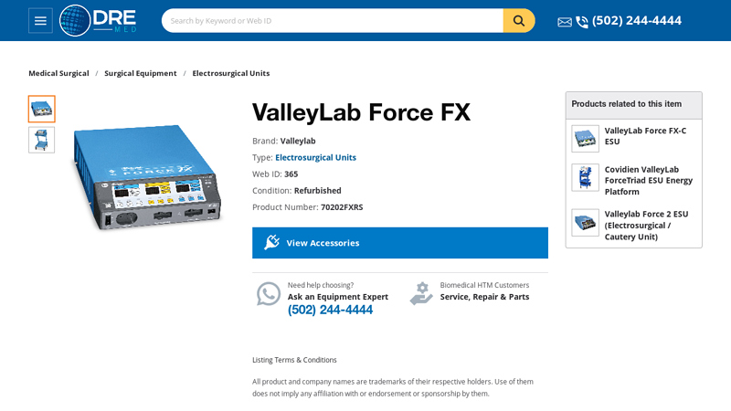 Covidien ValleyLab Force FX Electrosurgical Generator