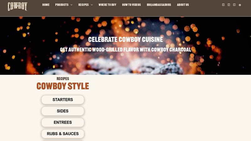 Cowboy Charcoal Authentic Grilled Flavor