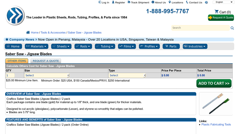 Craftics Saber Saw Blades