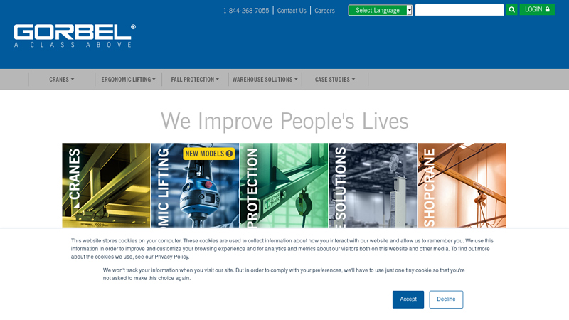 Cranes, Ergonomic Lifting, Fall Protection, & Warehouse Solutions ...