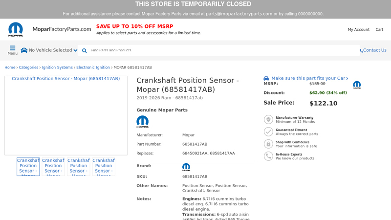 Crankshaft Position Sensor