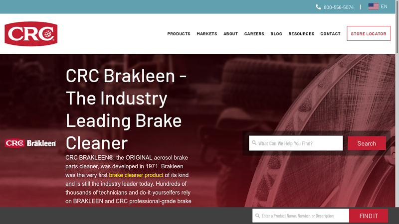 CRC Brakleen is the Industry Leader in Brake Cleaner