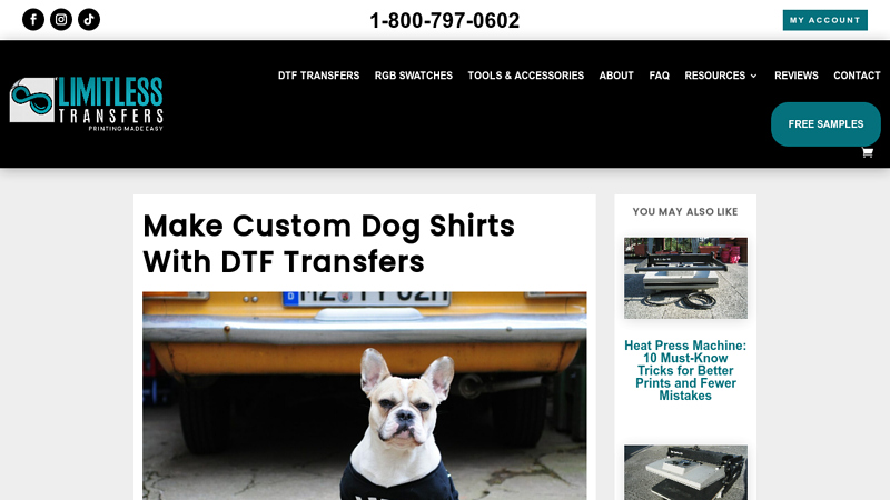 Create Custom Dog Shirts With Easy DTF Transfers custom t-shirts