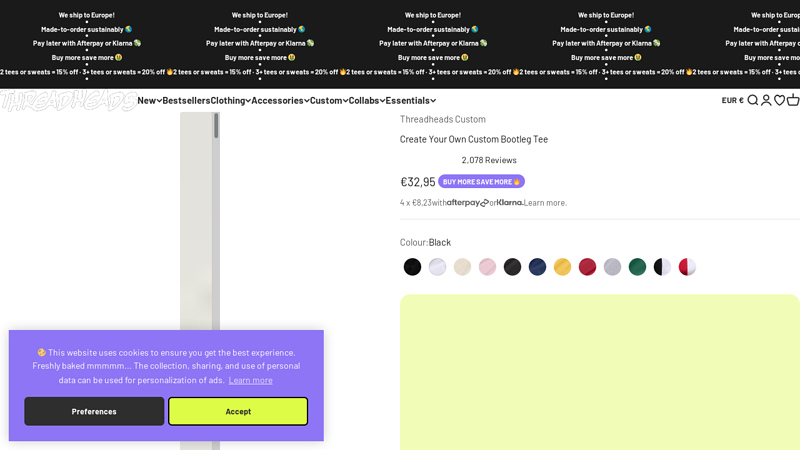 Create Your Own Custom Bootleg Tee custom t-shirts