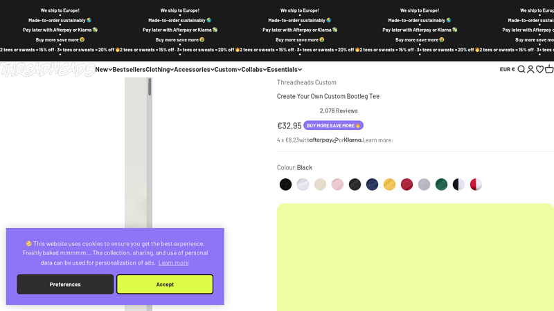 Create Your Own Custom Bootleg Tee custom t-shirts