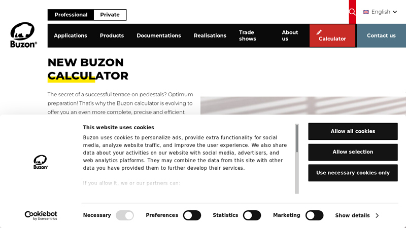 Create your terrace with Buzon adjustable pedestals