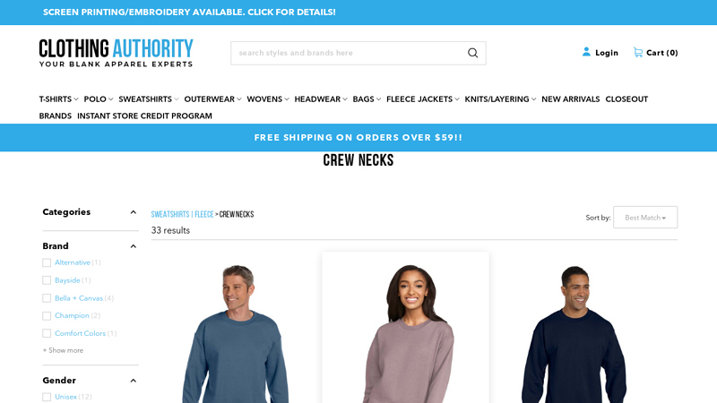 Crewneck Sweatshirts