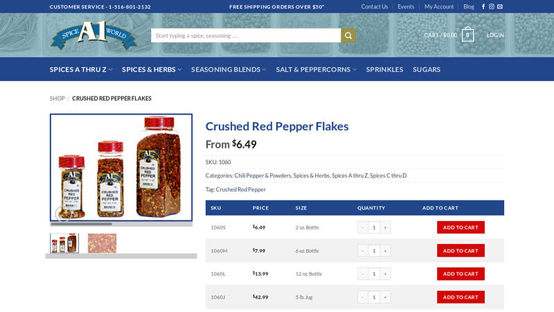 Crushed Red Pepper Flakes