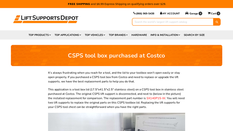 CSPS tool box purchased at Costco