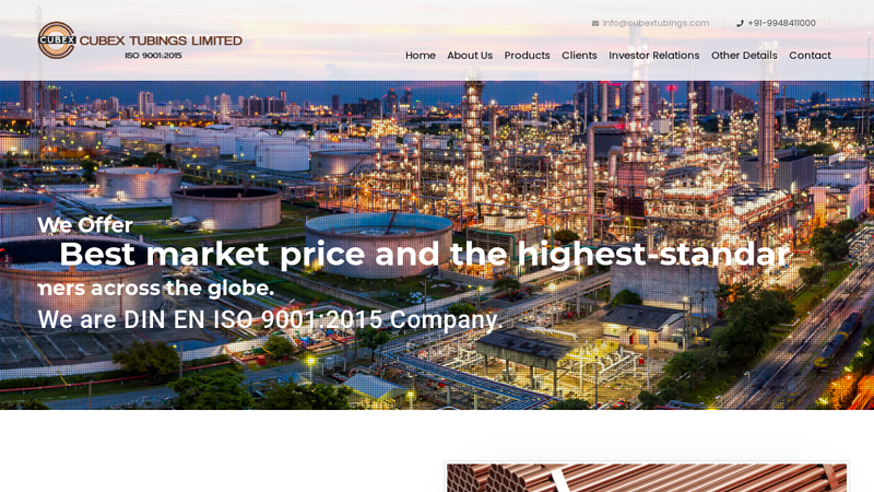 Cubex Tubings Limited