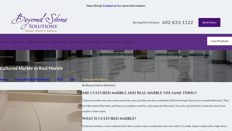 Cultured Marble vs Real Marble