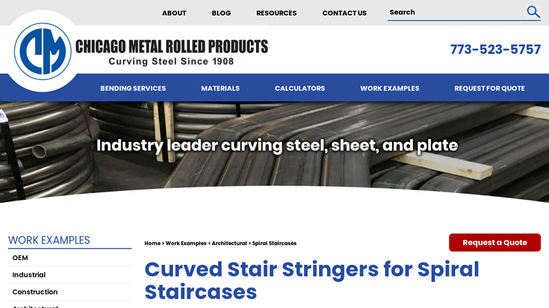 Curved Stair Stringers for Spiral Staircases