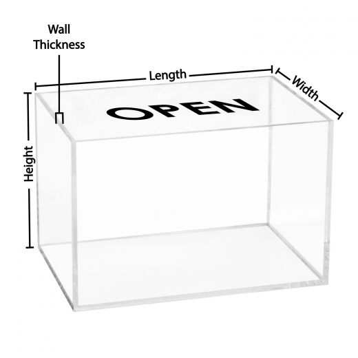 Custom acrylic box/case manufacturer/wholesale acrylic box