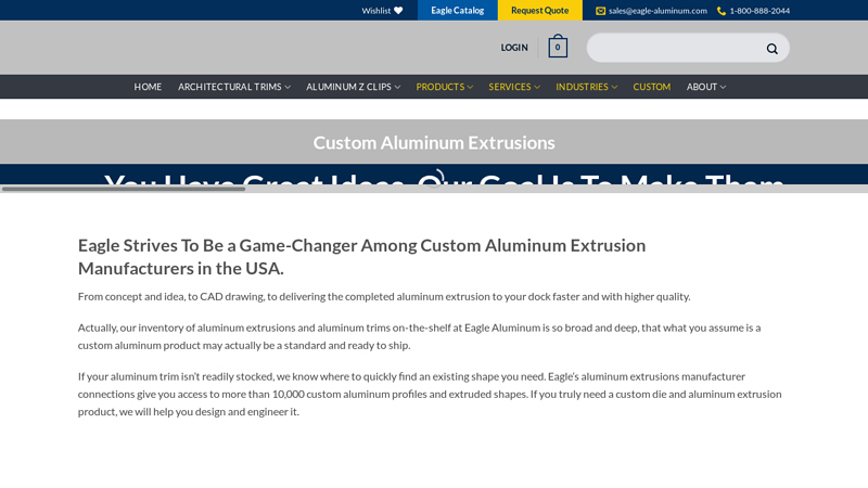 Custom Aluminum Extrusions & Profiles Manufacturer