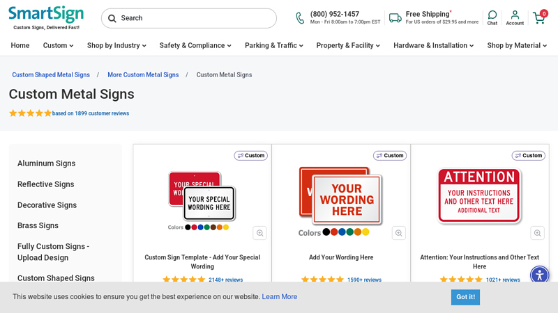 Custom Aluminum Metal Signs