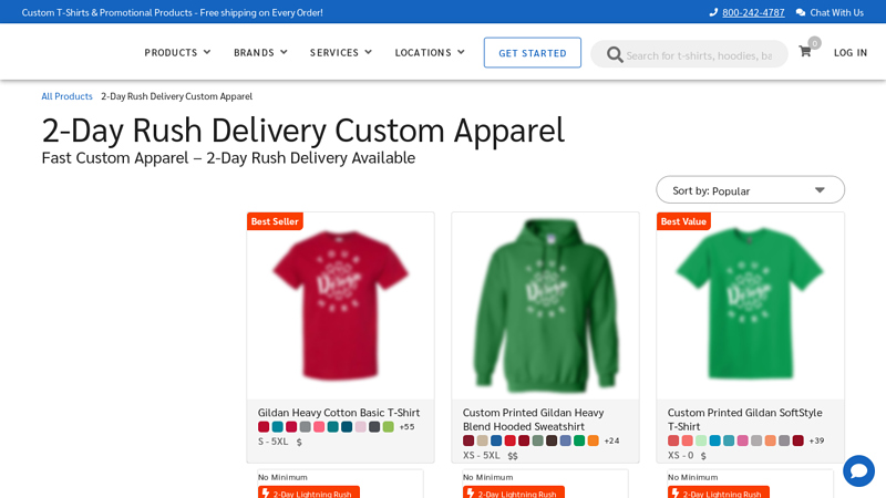 Custom Apparel with 2 custom t-shirts