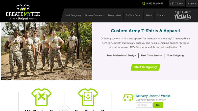 Custom Army T custom t-shirts
