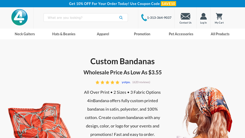 Custom Bandanas & Silk Scarves