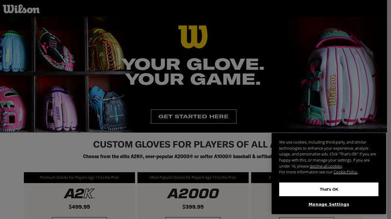 Custom Baseball Gloves