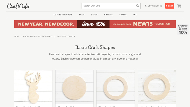 Custom Basic Craft Shapes