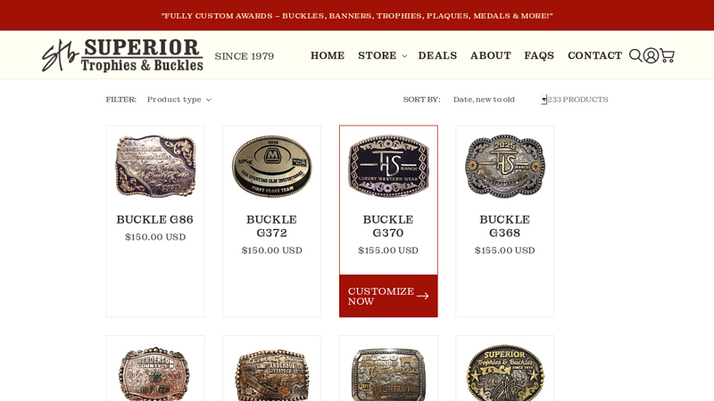 Custom Belt Buckles & Trophy Buckles