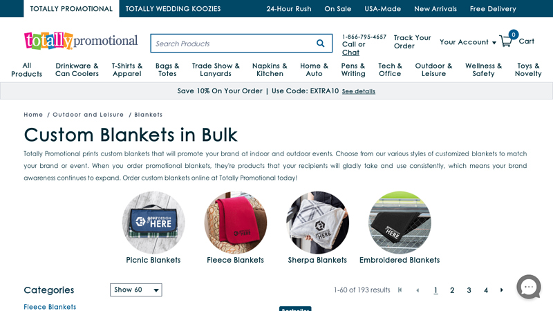 Custom Blankets - Personalized Bulk Orders