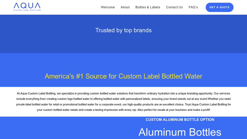 Custom Bottled Water