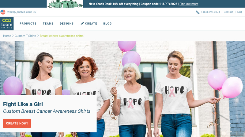 Custom Breast Cancer Awareness T custom t-shirts