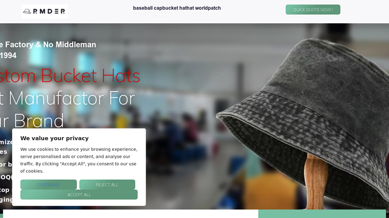 Custom bucket hats Manufacturer