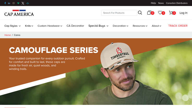 Custom Camo Hats & Trucker Caps