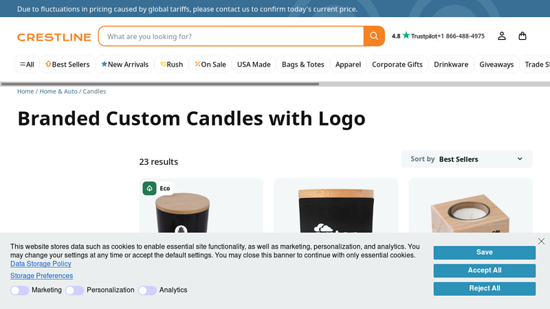 Custom Candles in Bulk