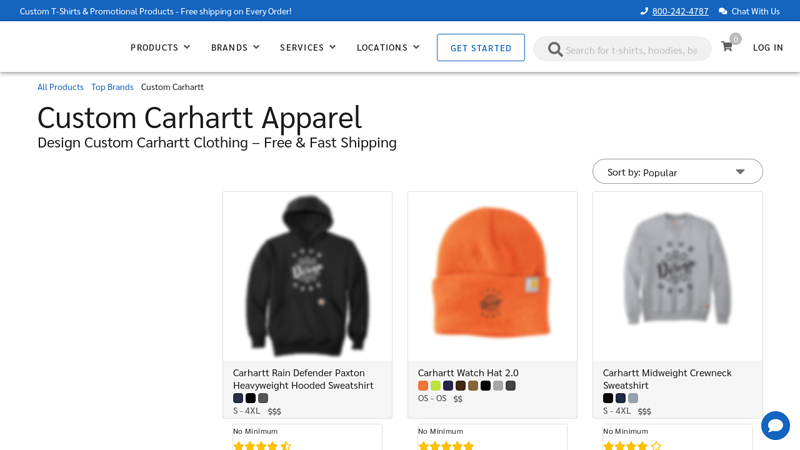 Custom Carhartt Apparel custom t-shirts