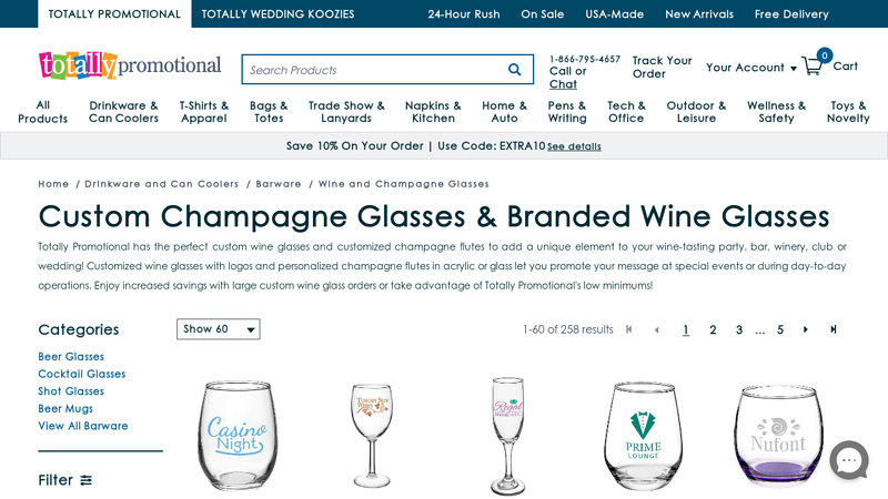 Custom Champagne Glasses & Branded Wine Glasses