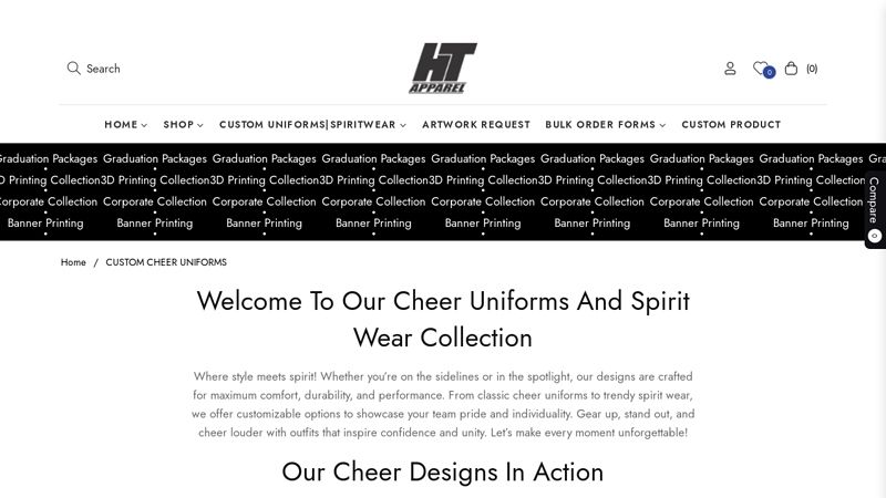 CUSTOM CHEER UNIFORMS custom t-shirts