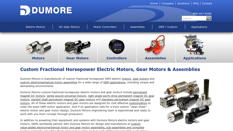 Custom DC Electric Fractional Horsepower Motor Manufacturers