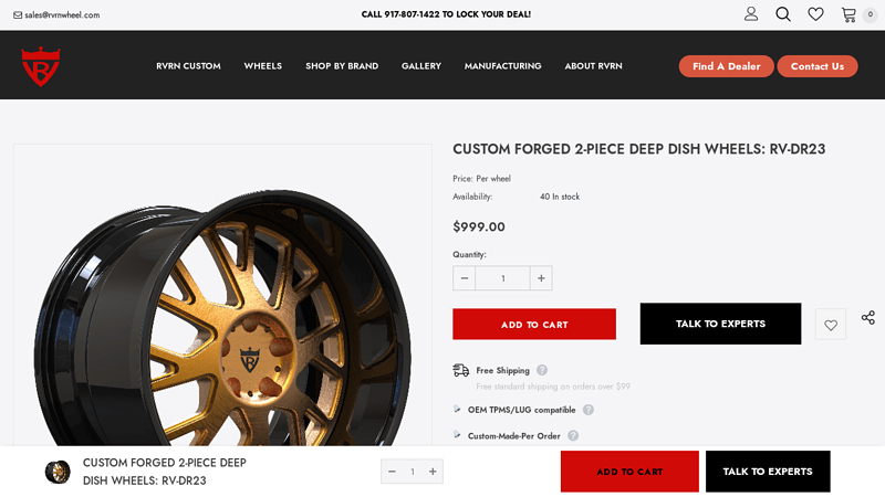 Custom Deep Dish Wheels&Rims for Ford Mustang RV