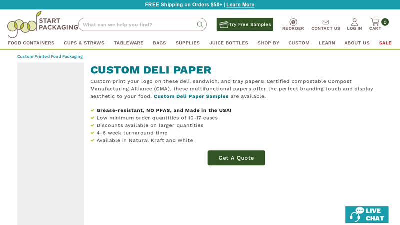 Custom Deli Paper