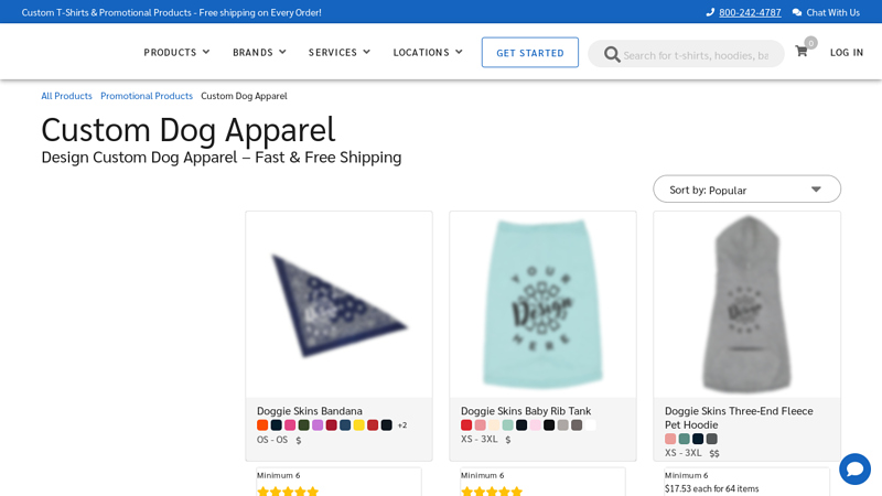 Custom Dog Apparel custom t-shirts