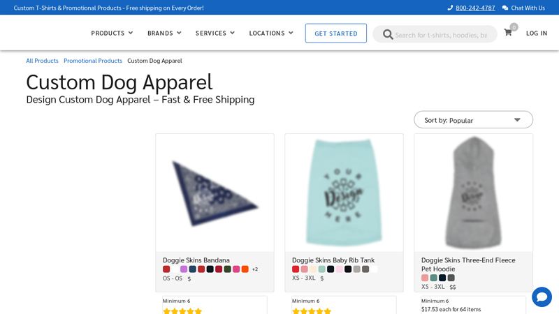 Custom Dog Apparel custom t-shirts