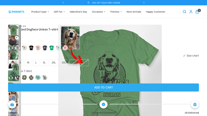 Custom Dog Sketch Bella Canvas T custom t-shirts