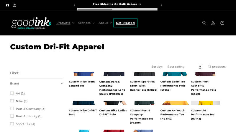 Custom Dri-Fit Shirts custom t-shirts