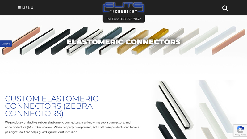 Custom Elastomeric Connectors (Zebra Connectors)
