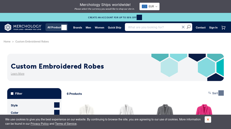 Custom Embroidered Robes