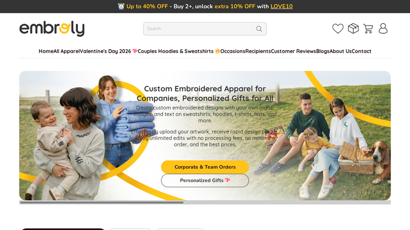 Custom Embroidered Sweatshirts, Hoodies, T