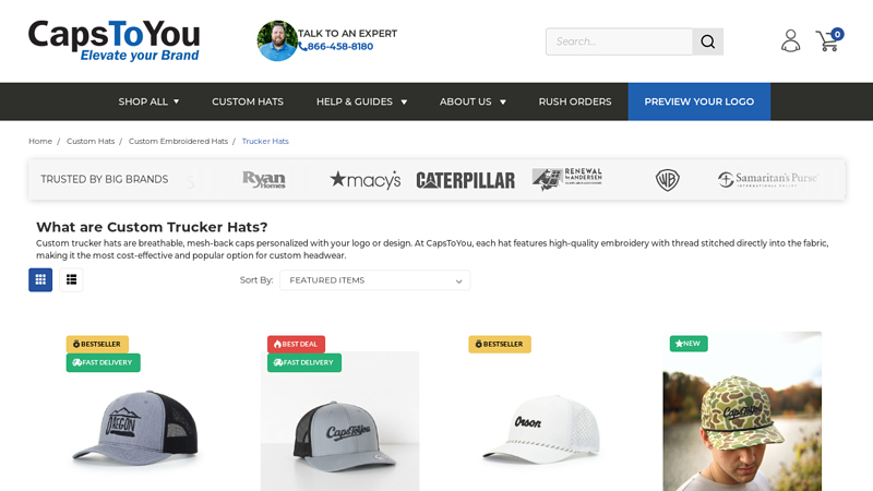 Custom Embroidered Trucker Hats