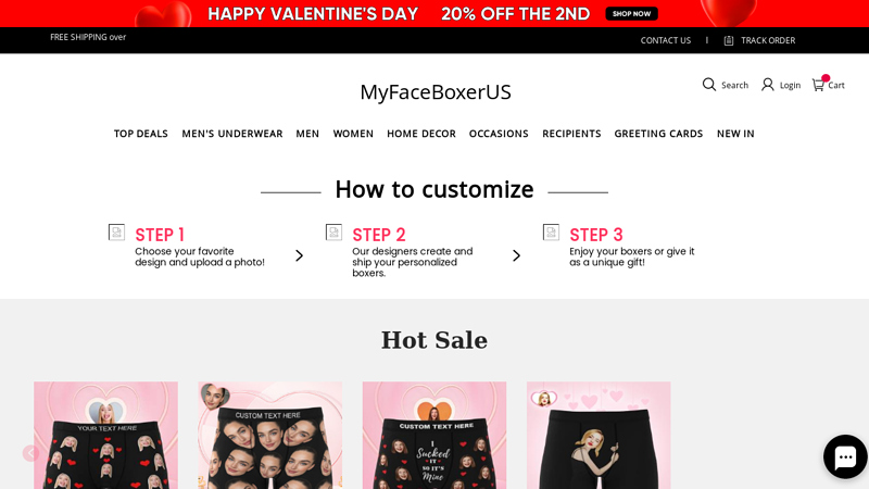 Custom Face Boxers, Custom Face Underwear, Put Any Face On ...