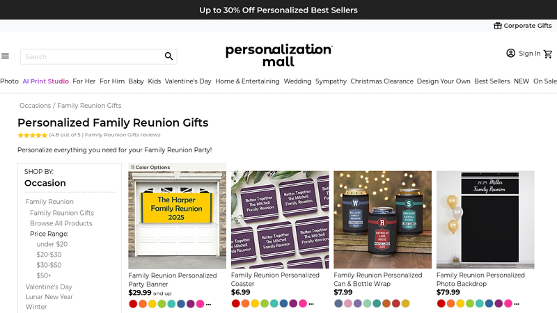 Custom Family Reunion Gifts