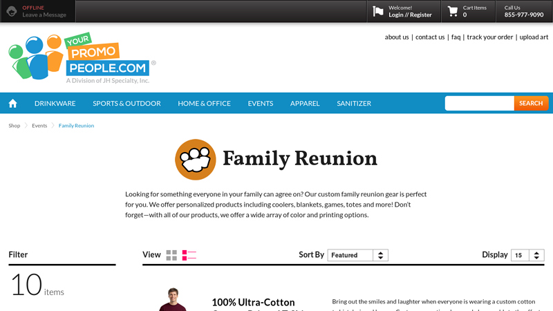 Custom Family Reunion Party Favors